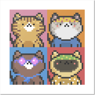 Pixel Cat Tile 034 Posters and Art